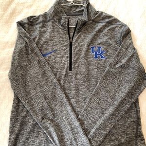 Nike Kentucky Dri-fit long sleeve zip neck